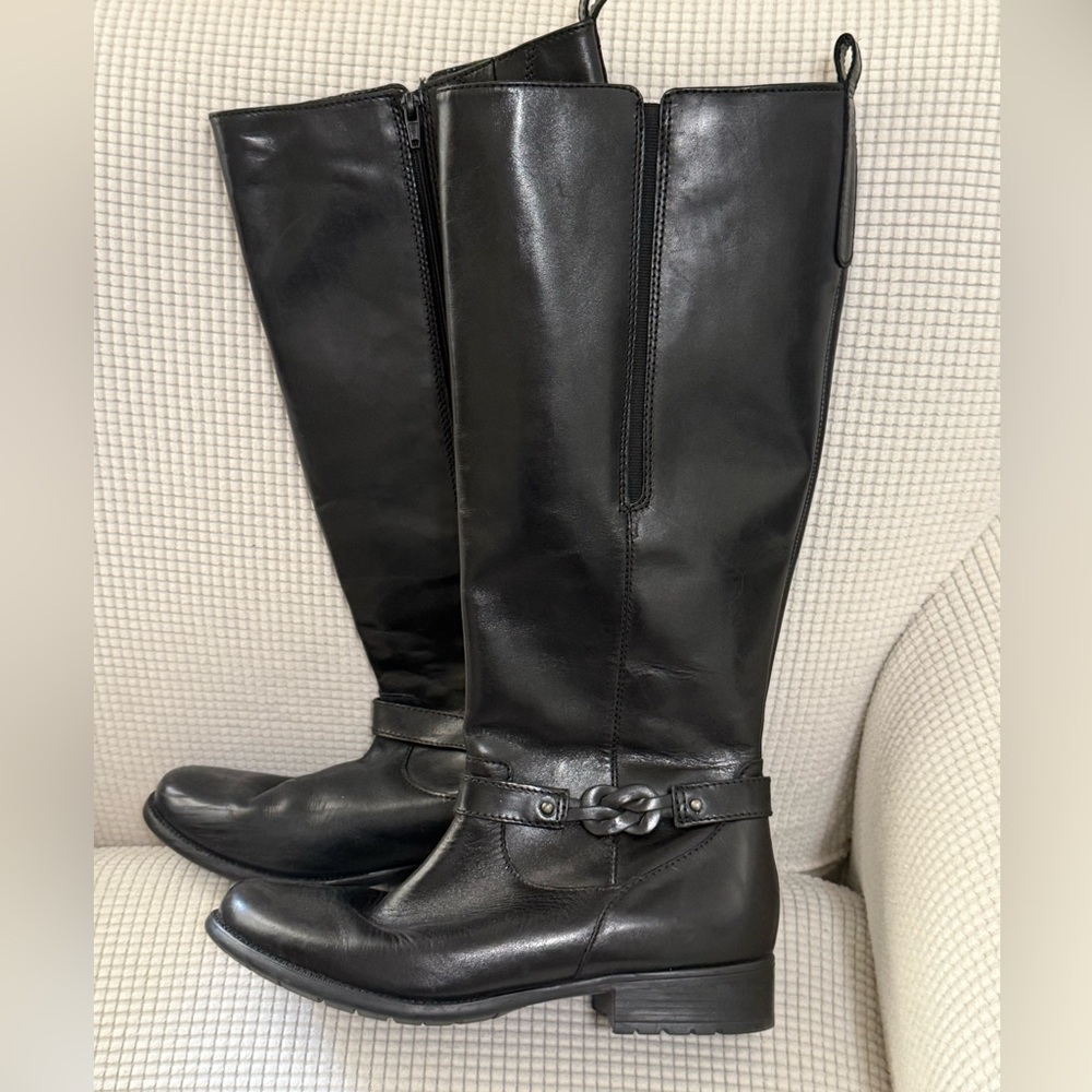 Clark’s Black Knee-High Riding Boots